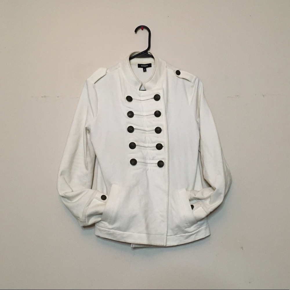 Express cream military jacket